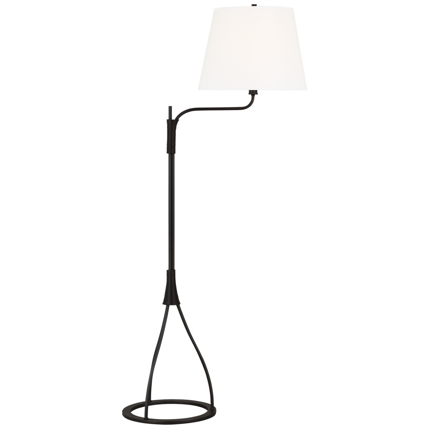 Visual Comfort Sullivan Task Floor Lamp Aged Iron Bulbs Inc Studio