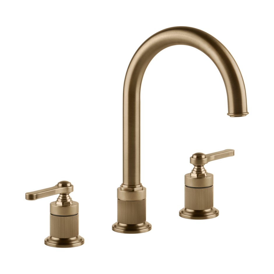 Смеситель для раковины Gessi Venti20 двухрычажный, с донным клапаном ...